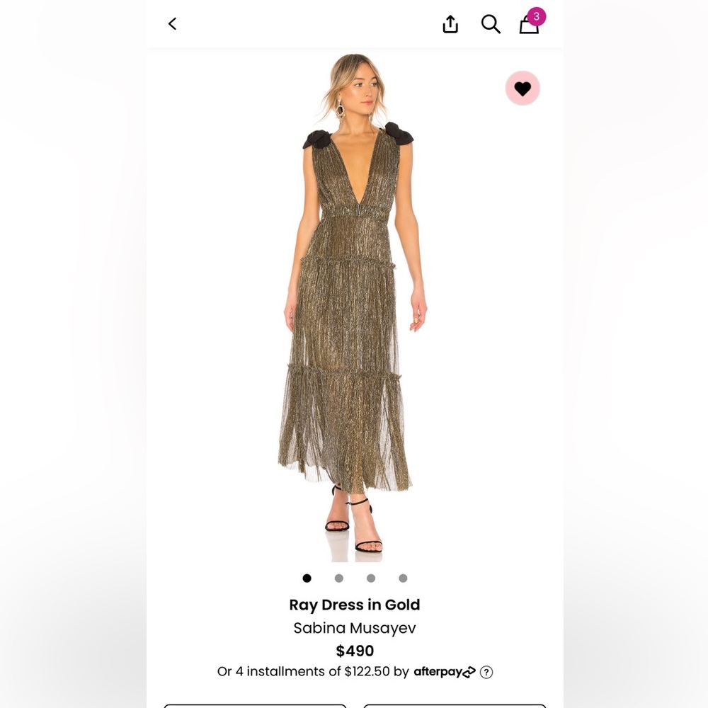 Women's Gold Dress